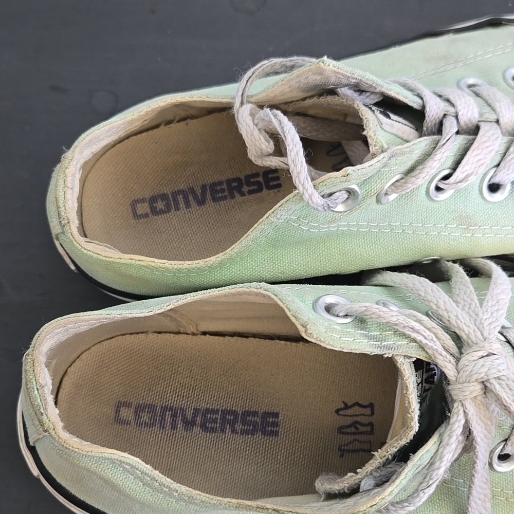 Converse Mint Green Sneakers Size 7 - Picture 6 of 8